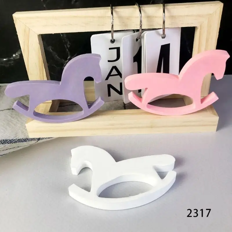   Horse Silicone Mold for Plaster Crafts Innovative Horse Gypsum Mold Crafting Silicone Mold for Sculptures and Ornaments