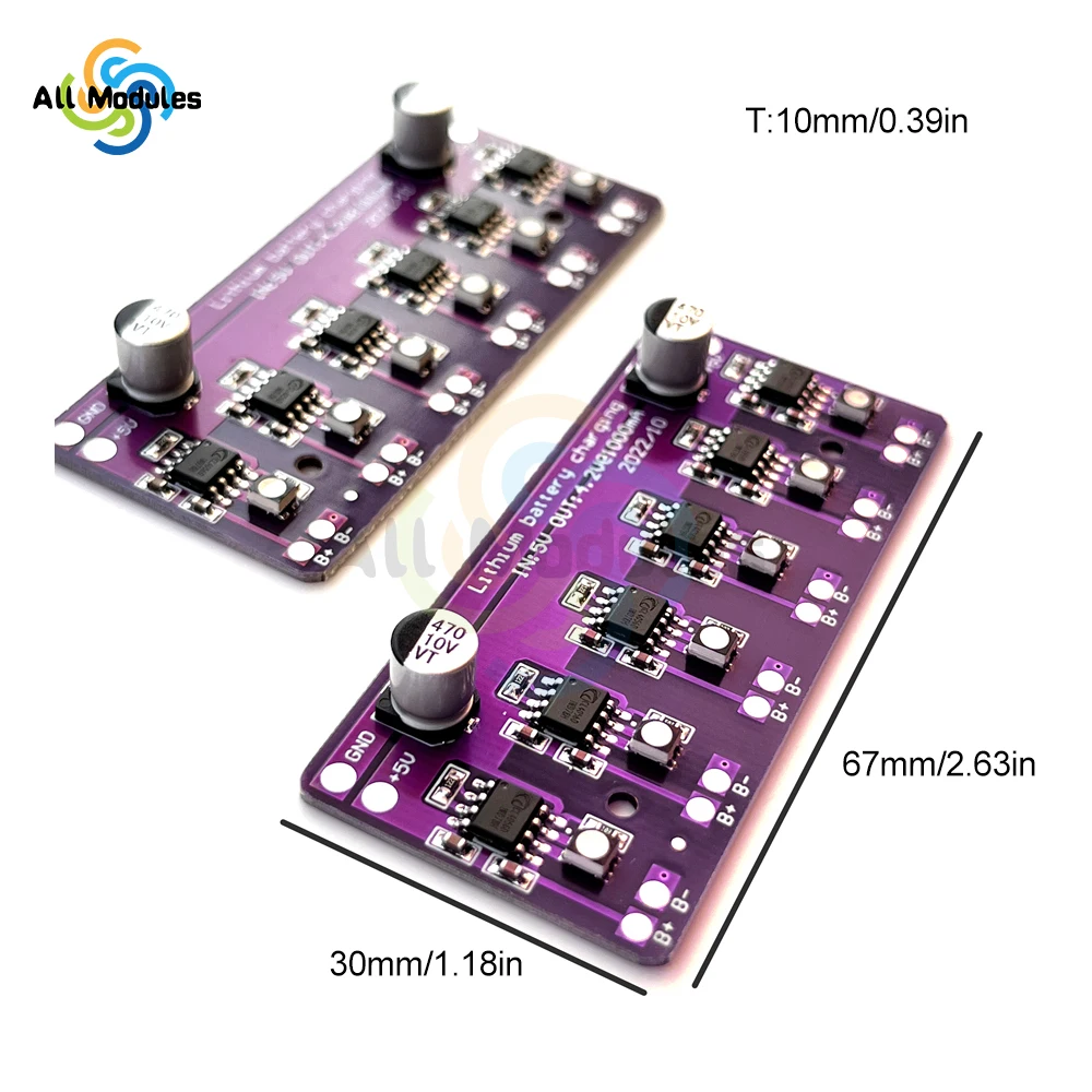 Modulo di ricarica 5V 1A 4056 18650 scheda caricabatteria al litio scarica carica modulo integrato scheda PCB