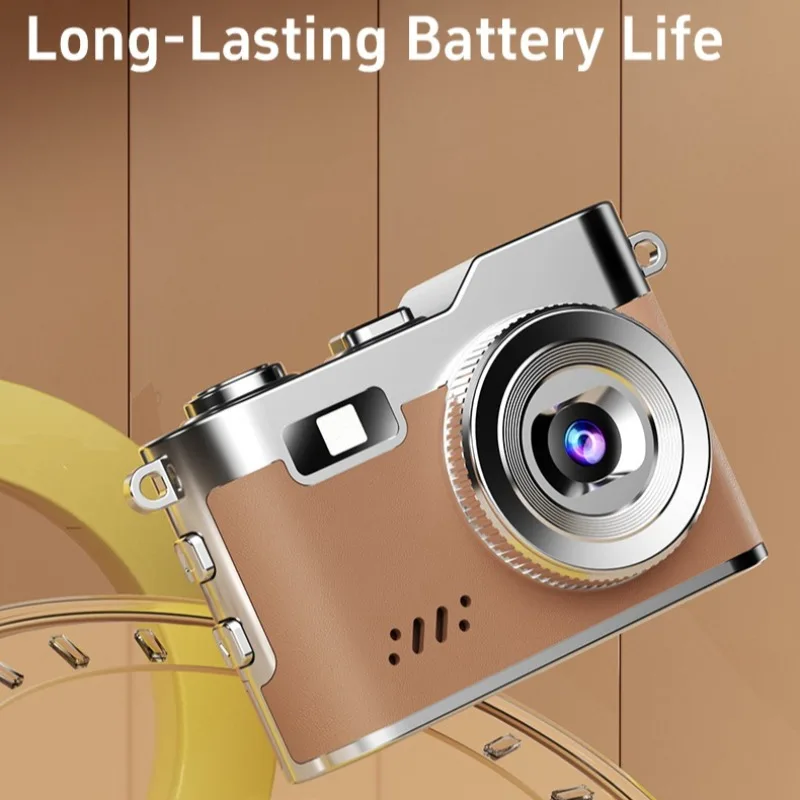 Mini Camera Keychain 1080P Digital Camera Kids Travel Daily With 16G CardVideo Recorder Display 12MP Retro Compact USB Adapt