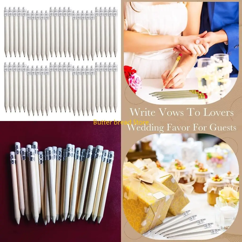 

W89C 50Pcs Half Pencils Mini Pencils Golf Pocket Pencils for Writing Drawing Wedding