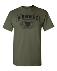 Airborne Hardcore  Paratrooper Jump Wings 82nd 101st Men's Tee Shirt 1617  Unisex T-shirts for Men Women Summer Tees