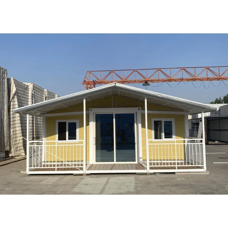 Low Cost Buildings Living Container House With Triangular Roof Prefab Building Prefabricated House Mobile House Prefab