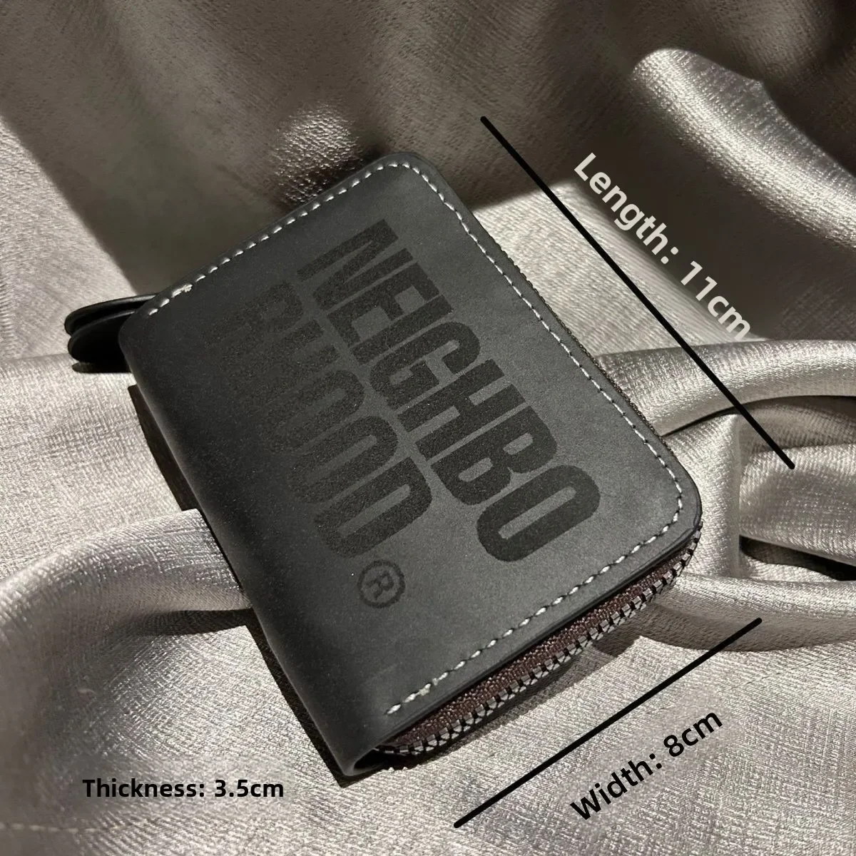 NEIGHBORHOOD Weiches Leder Minimalistischer Großraum-Multislot-Akkordeon-Kartenhalter für Herren, Ultra-Dünnes Stilvolles Kartenetui – Detail 7
