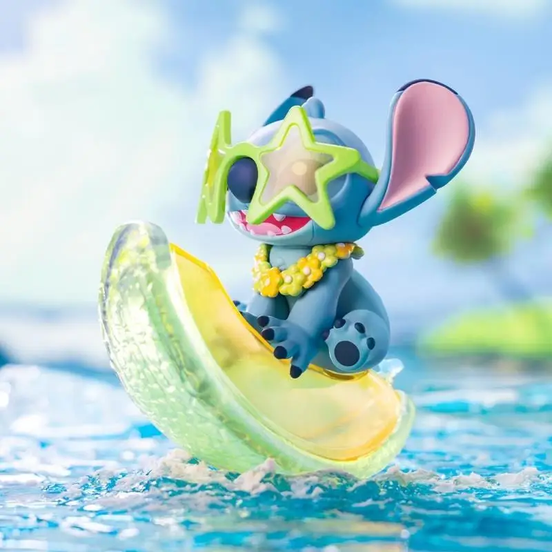 Disney Stitch Summer Carnival serie giocattoli alla moda scatola cieca figura periferica ornamenti regali di alto valore
