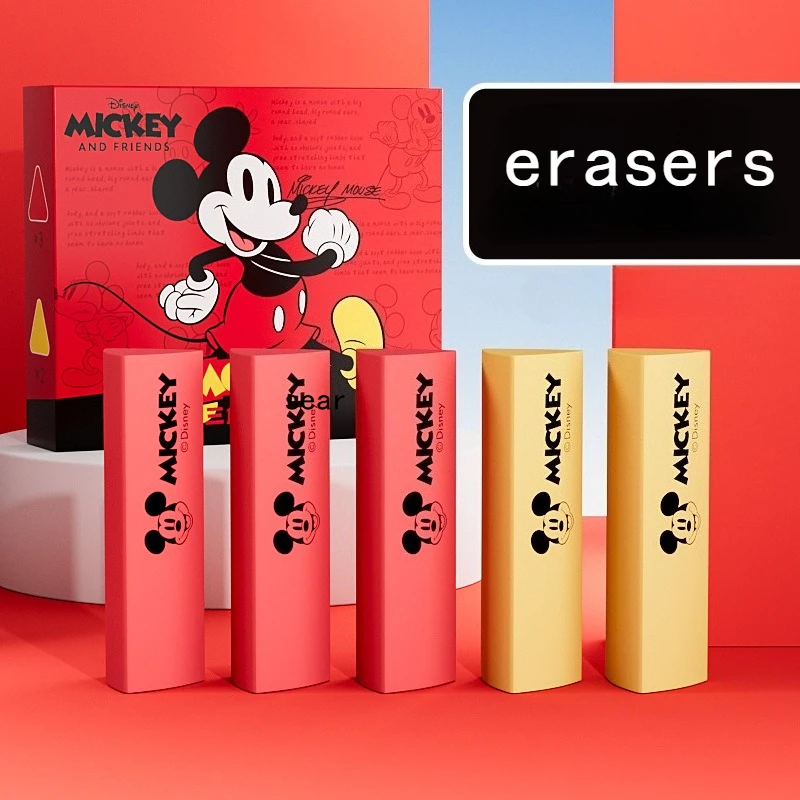 Disney Mickey Mouse art sets,Triangle Erasers,  PVC Plastic, Ideal for Pencil Drawing, Sketching and Art Student Painting