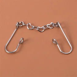 1pc Stainless Steel Fake Nose Ring with Chain Fake Piercing Chain Nose Rings Cuff Piercing Nariz Fake Nose Cuff Clip on Jewelry