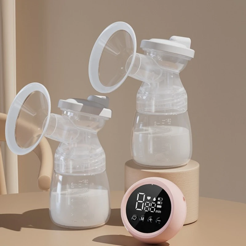 

Двусторонний электрический молокоотсос, большой всасывающий массаж грудного молока, автоматический послеродовой лактационный бесшумный молокоотсос