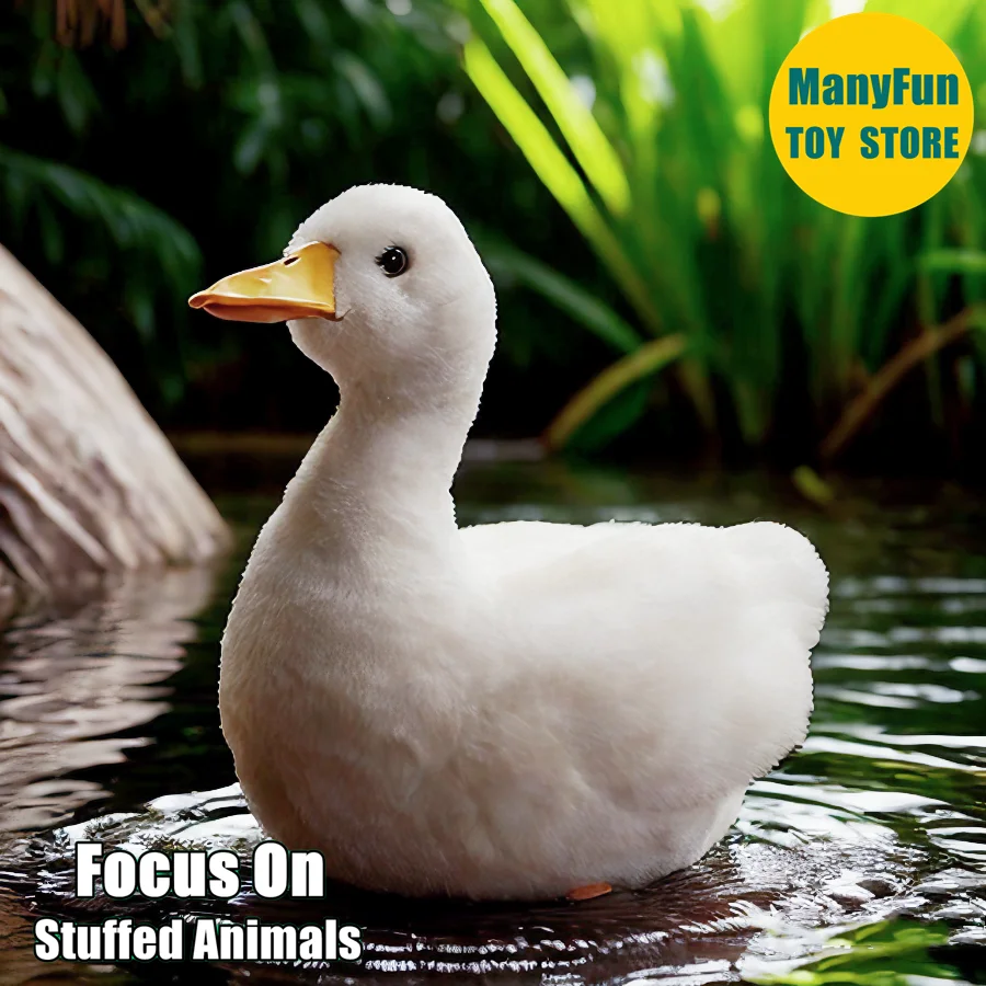 

Call Duck Plush Toy - White Duck Stuffed Animal, Lifelike Duck Simulation Plushie, Decoy Duck Doll Gift for Kids & Collectors