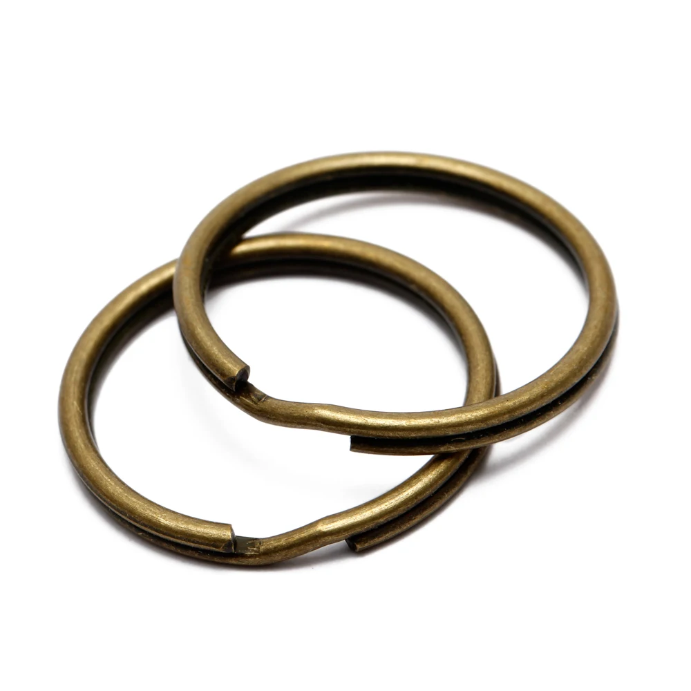 16/20/25mm 50pcs/lot Metal Key Holder Split Rings Unisex Keyring Keychain Keyfob Accessories Keychain Making  Diy Accessories