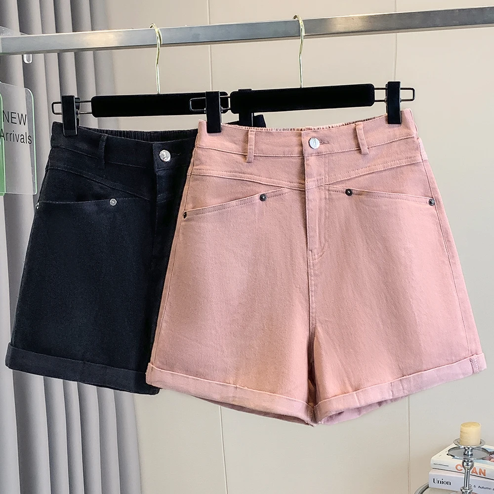 

plus Size Casual Wide Leg Jeans High Waist Trousers for plus Size Women Spring Summer Loose Cuffed Denim Pants