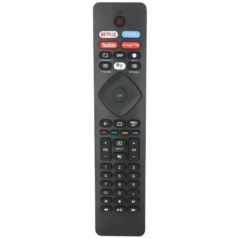 

For NH800UP RF402A-V14 IR Philips-Android-TV-Remote-Control-Replacement With Netflix VuDu YouTube Google Play Buttons