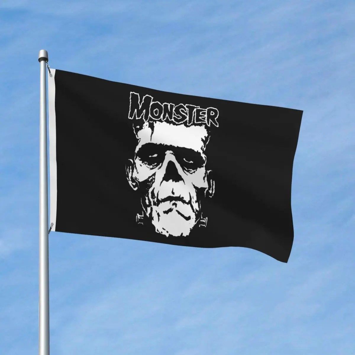 The Monster Skull Flag Outdoor Banner All Weather Frankenstein Horror Movie Decoration Fade Proof 60x90 90x150cm Flags