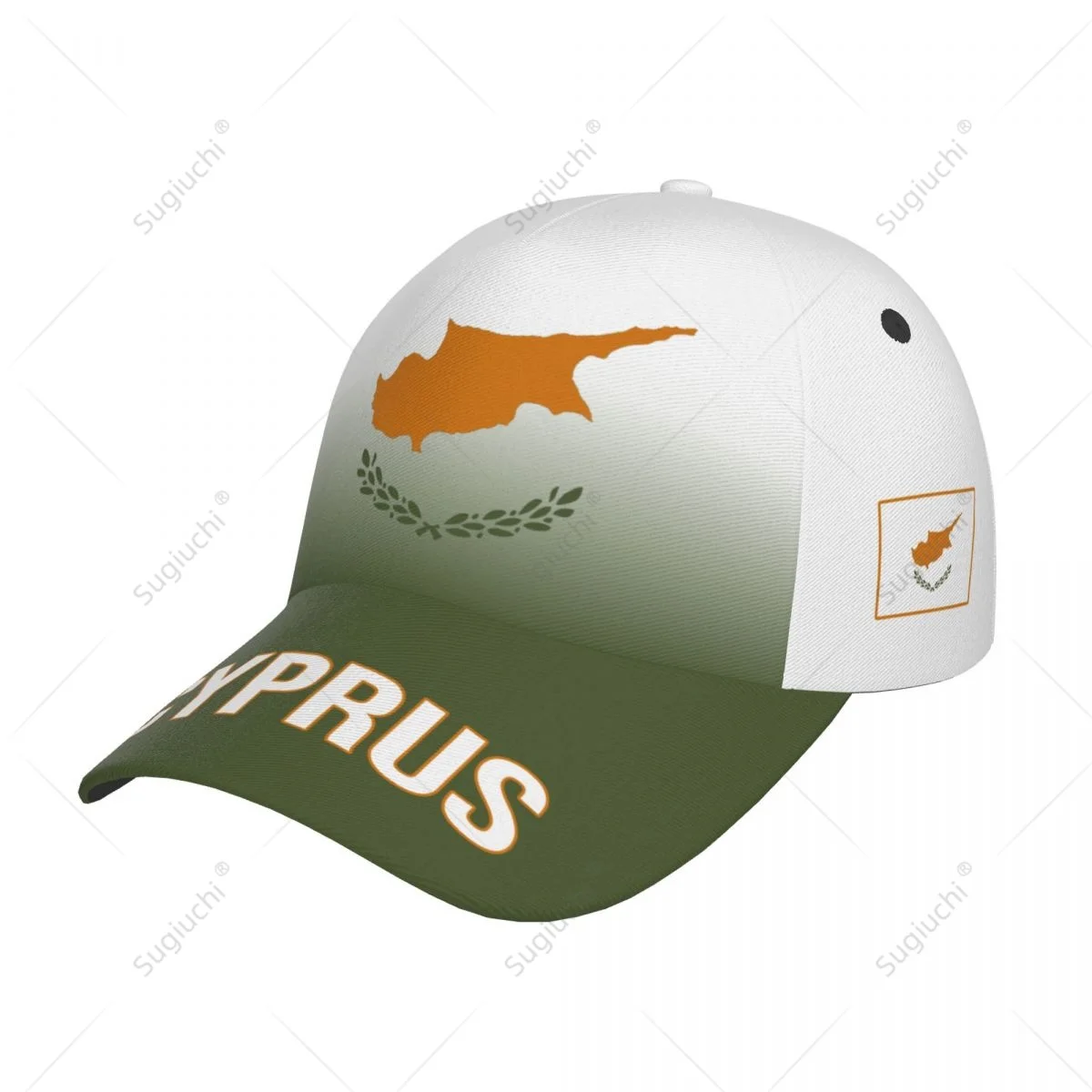 Unisex Baseball Cap Hat Cyprus Flag Gradient Color 3D Printing for Tennis Outdoor Bike Bicycle Golf Baseball Sports Fans