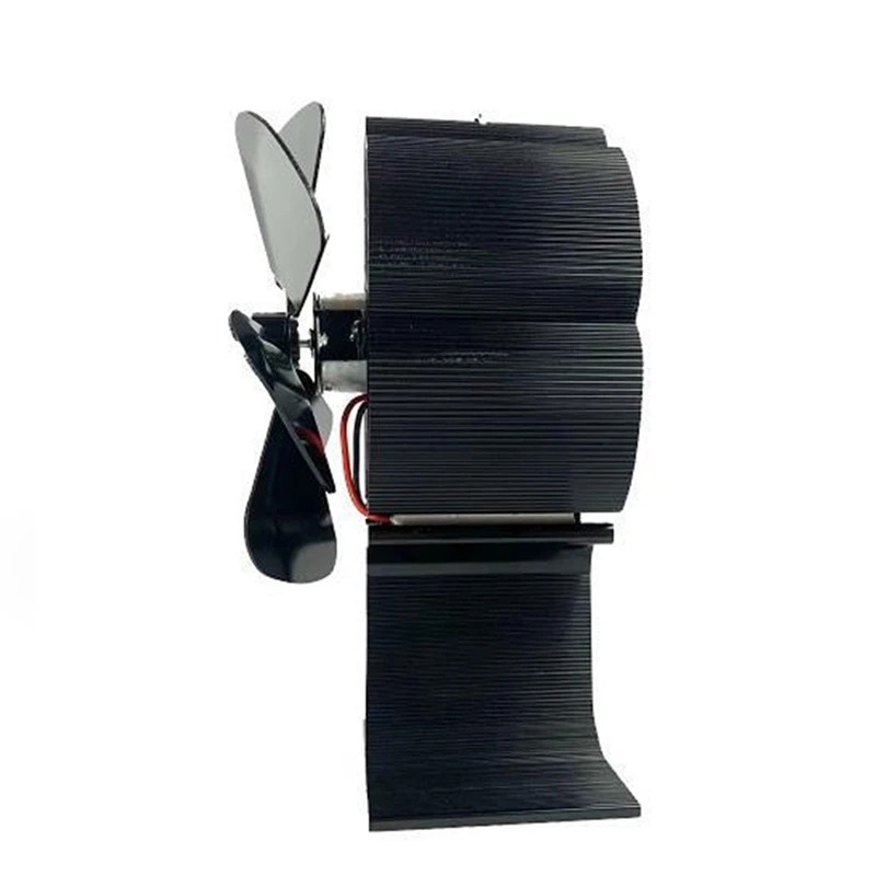 1 Piece 6-Blade Fireplace Fan Log Wood Burner Eco Friendly Quiet Fan Heat Powered Stove Fan
