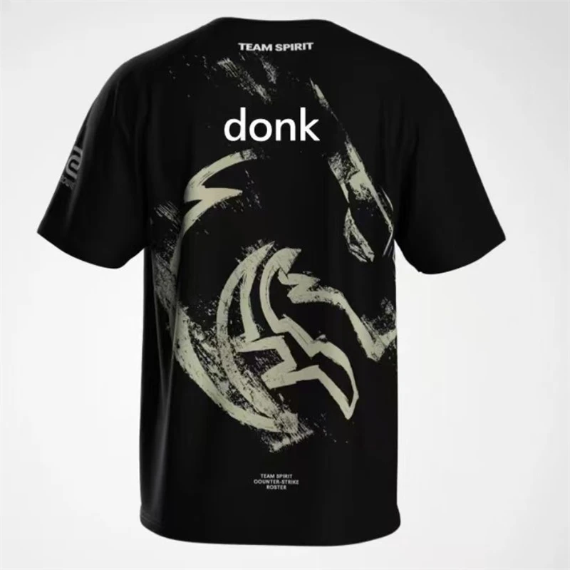 2025 CS2 Shanghai Major Team Spirit T Shirt For Men Clothes Top One Player Donk Tee Uniform ESports Contest Jersey Fans T-Shirt