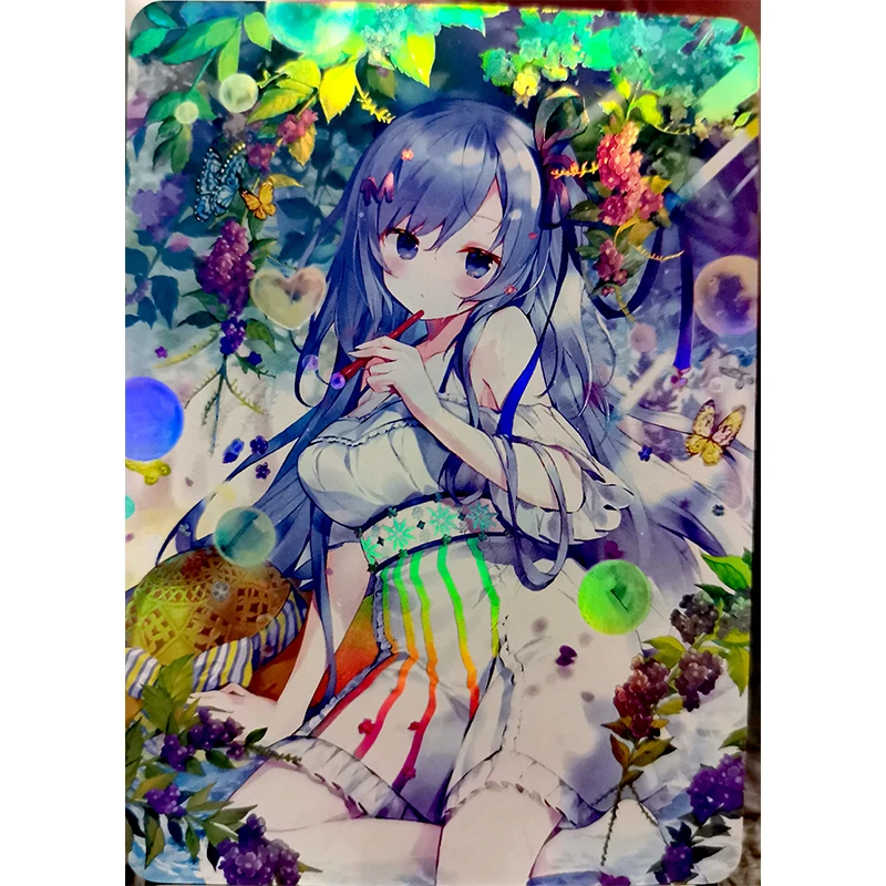 Japanese Anime Goddess Story Genshin Impact Lumine Paimon Collectible Cards Christmas and Birthday Gifts Children's Toys