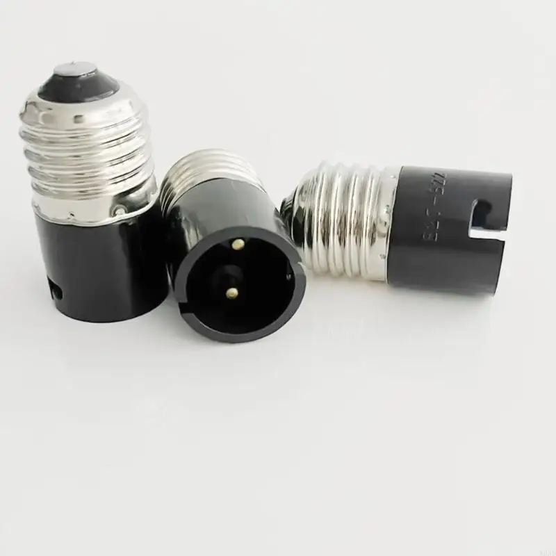 Y8AD Universal Fit Bulb Holder E27 To B22 Bulb Adapter,Secure Bayonets Mount for Standard Light Fixtures Electrical Socket