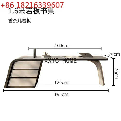 

Nowoczesny włoski deska kamienna lampka na biurko luksusowy dom minimalistyczny nowoczesny biurowe biurko komputerowe biurkowy