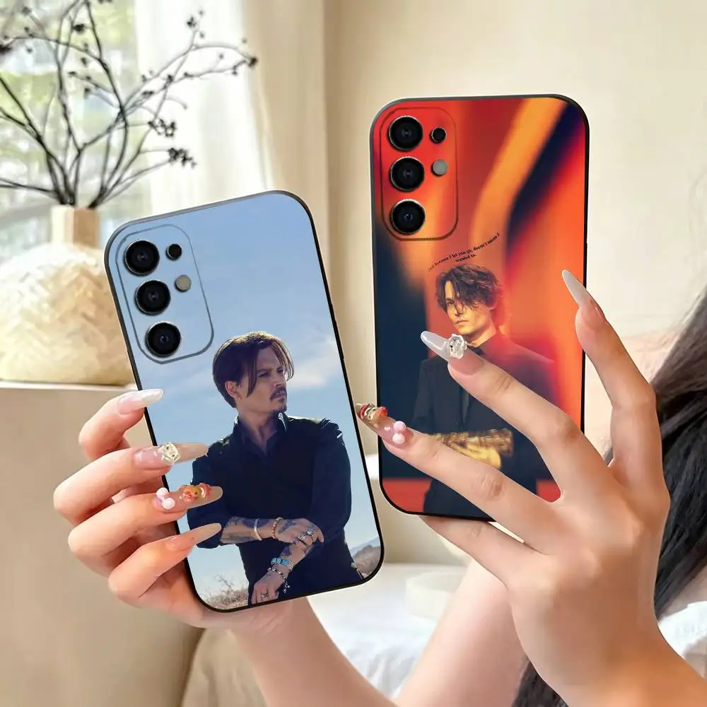 Hot Actor J-Johnny Depp gift Phone Case Black Silicone Soft For Samsung S25,S24,S21,S22,S23,S30,Ultra,S20,Plus,Fe,Lite