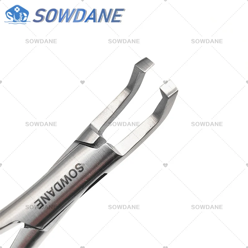 Szczypce ortodontyczne z długim uchwytem, szczypce lingwale, szczypce Cinch Back, szczypce Weingart, obcinak do drutu, szczypce do drutu, szczypce do gięcia drutu, długość 16 cm — zdjęcie 3