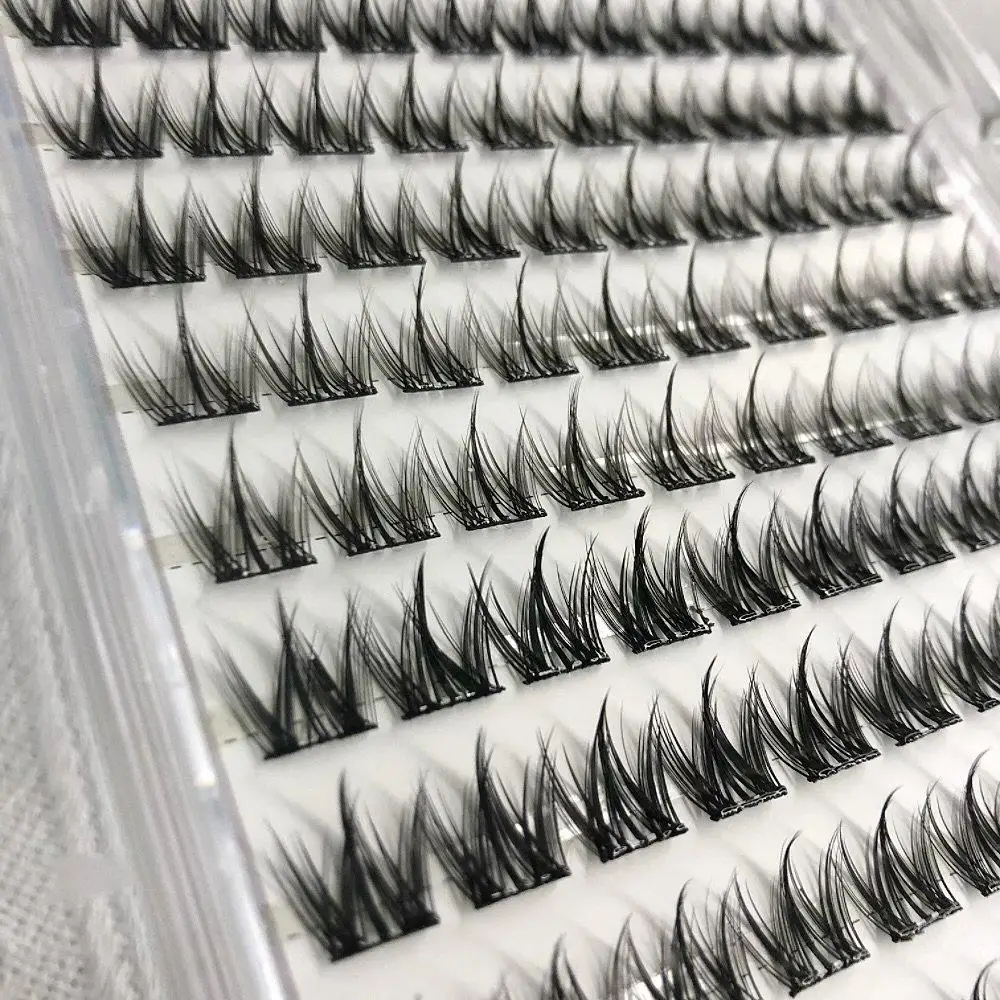 Faux-cils auto-adhésifs sans colle, grande capacité, œil de renard moelleux, Volume naturel, réutilisables, faciles à enlever