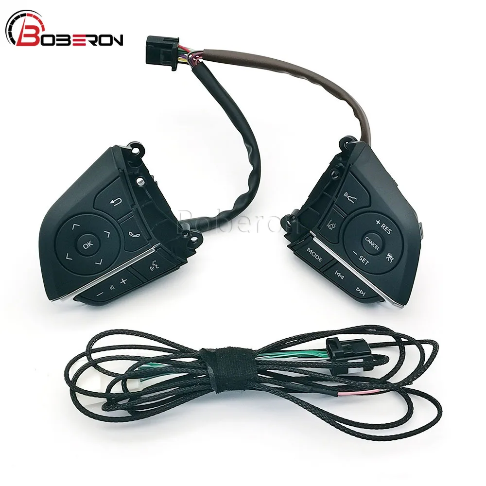 

1Set Multifunctional Car Steering Wheel Control Buttons Cruise Control Switch For Toyota Avalon Camry 2019 2020 2021 2022