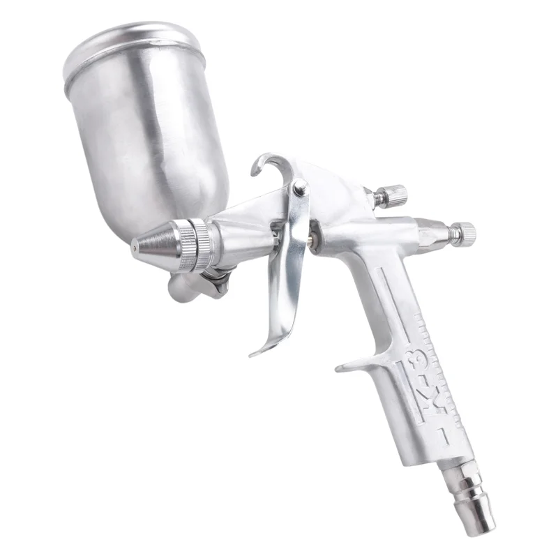 A11E-Power Tool Pistola a spruzzo Ugello da 0,5 mm K-3 Pistola a spruzzo Mini Pistola a spruzzo per vernice ad aria Aerografo per verniciatura Aerografo per auto