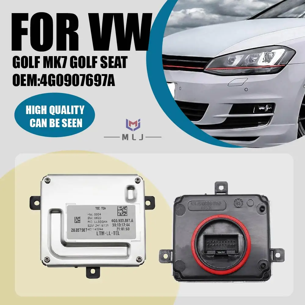 Xenon LED Headlight Ballast Daytime Running Light Control Module Unit For Golf MK7 Golf SEAT Accessories 4G0907697A 4G0 907 697A