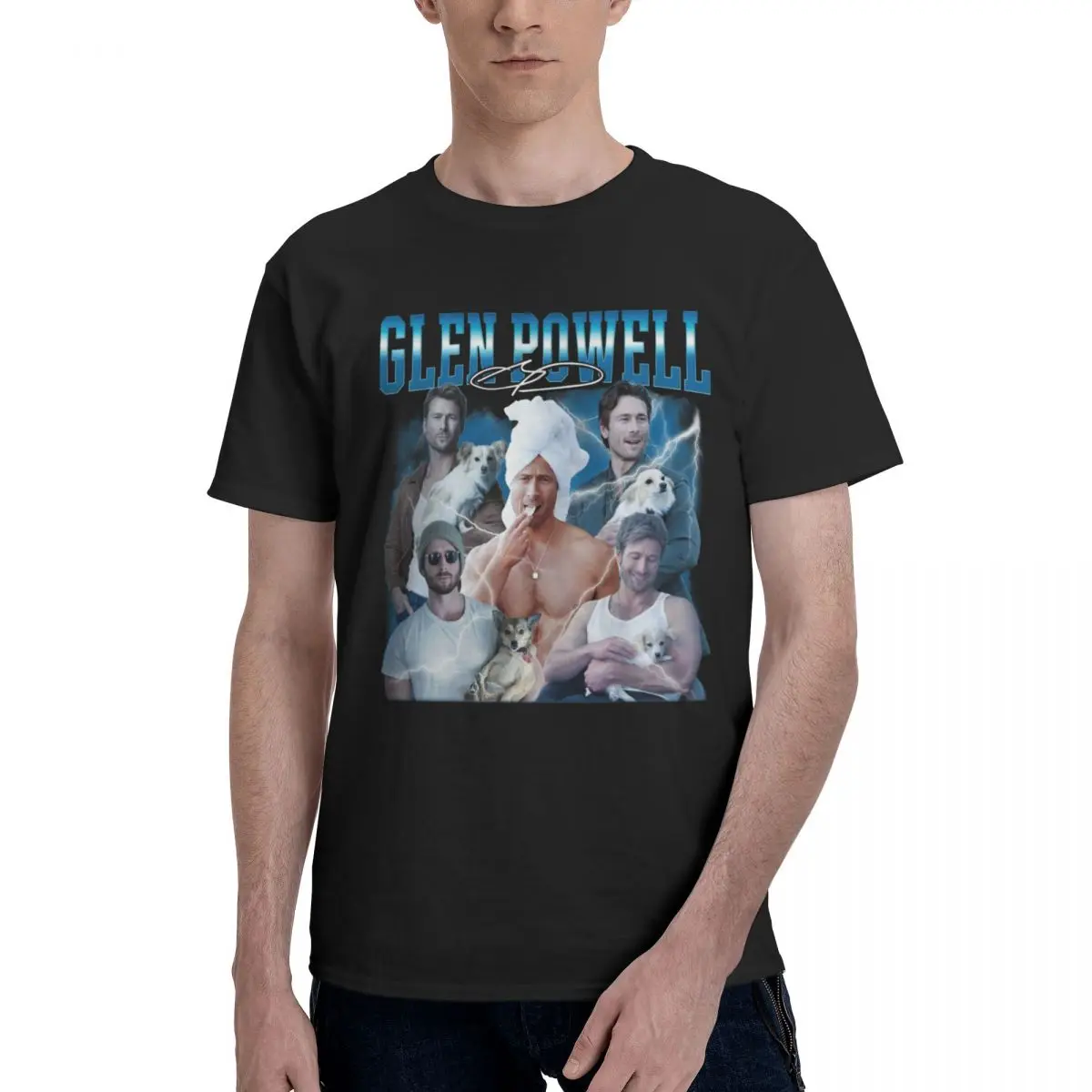 Glen Powell Twisters Vintage T Shirt O-neck Unique T Shirts For Men Women Graphic Y2K Clothing