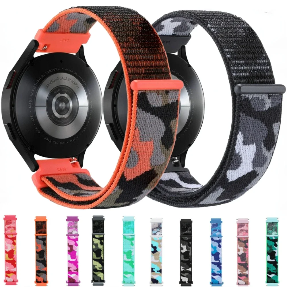 

Нейлоновый ремешок 20 мм 22 мм для Samsung Galaxy Watch 4 3 Classic 5 Pro 6 7 Gear S3, браслет Huawei Watch GT4/3/Pro/GT5 Pro 46 мм