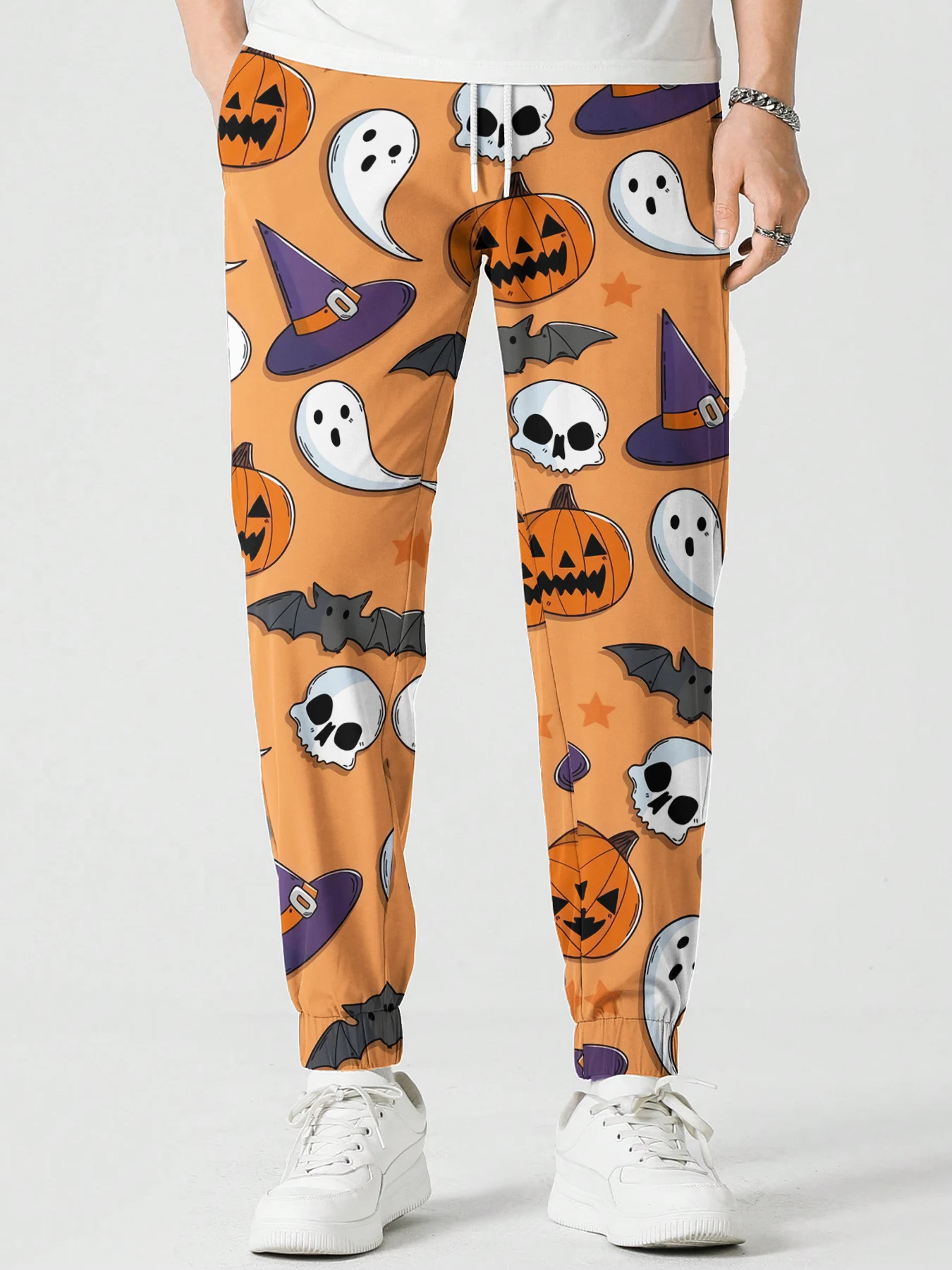 Pantalones gráficos de calabaza mágica de terror para hombres y mujeres, pantalones de chándal de moda, ropa de calle informal, pantalones de Jogging al aire libre, Halloween