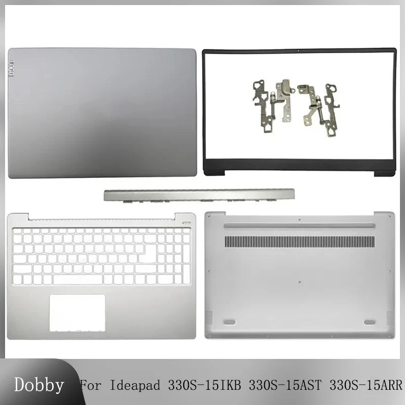 New For Lenovo Ideapad 330S-15IKB 330S-15AST 330S-15ARR Laptop LCD Back Case Bezel Frame Upper Palmrest Bottom Cover Case Silver