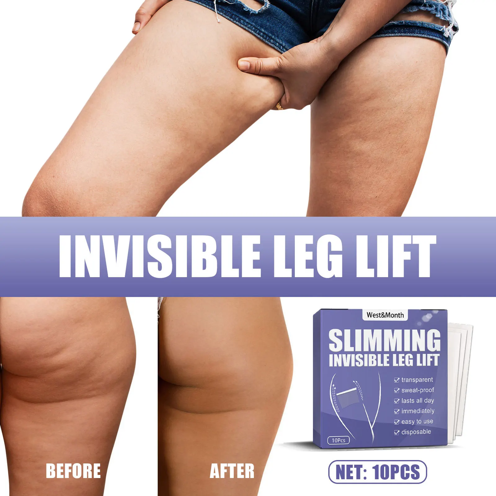 

Invisible Leg Lift Sticker Lazy Slimming Tape Thigh Shape Lifting Firming Invisible Lift Stickers Lazy Slimming Tape Thigh Shape