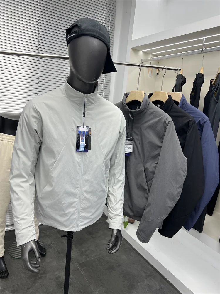 

Lightweight Warm Windproof Waterproof Cotton Jaet Stand Collar Outdoor Busin Series Autumn Winter Men's Clothing