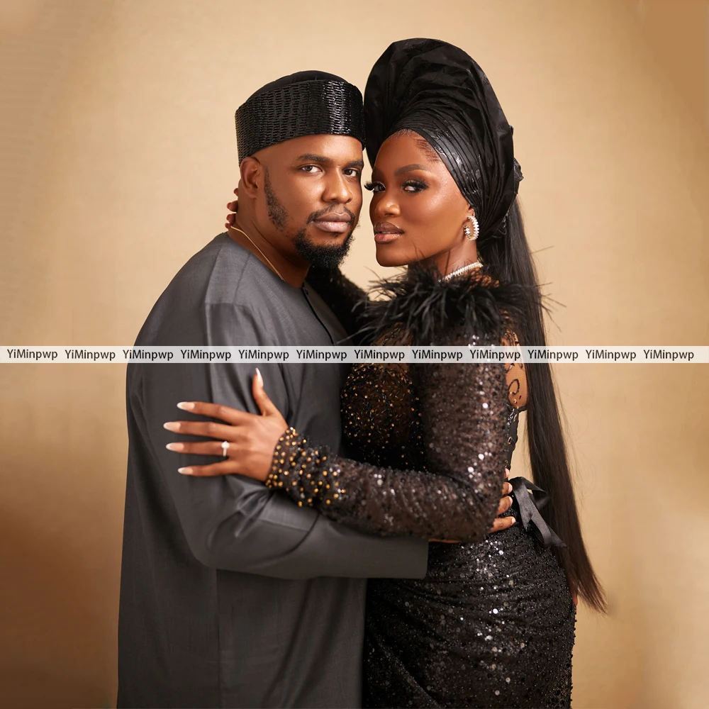 Luksusowe Sukienki na Bal Maturalny Dekolt O-Neck Z Koralikami Syreni Krój Długość do Kostek Gorset Suknie Wieczorowe Sukienki na Formalne Okazje Długi Rękaw Szyte na Miarę