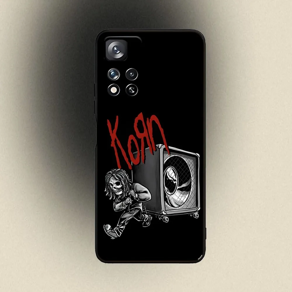 K-Korn Rock Band Phone Case For Samsung Galaxy A20,A21s,A22,A31,A32,A52,A53,A72,73,A80,A91 Soft Black Cover