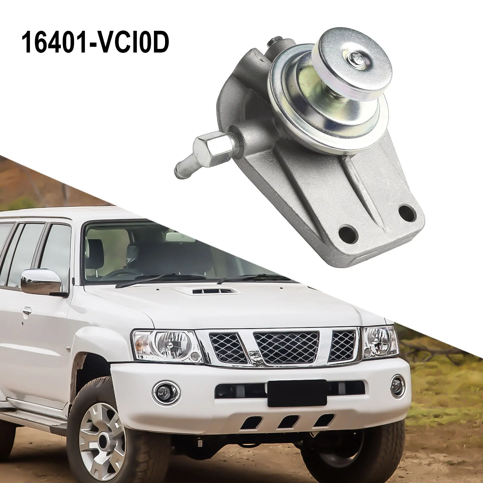 

Сменная крышка ZD30 TD42 16401VC10D, черная, практичная, подходит для Nissan Patrol GU Y61, подъемный грунтовка топливного фильтра, насос