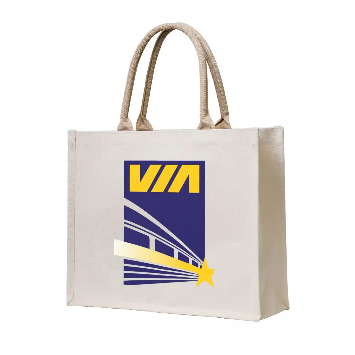 

VIA Rail Constellation Logo Tote Bag free delivery bags cute pouch bag Women's shopping bag