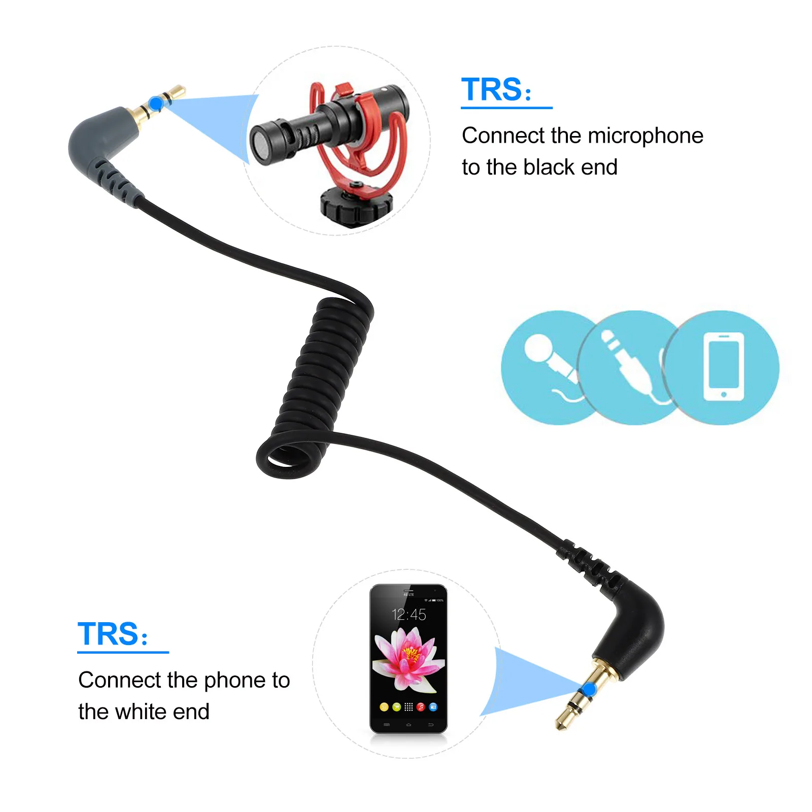 

1pc 3.5mm Audio Conversion TRRS to TRS Adapter for Microphone Headset Camera High Fidelity Signal Transmission Anti-Oxidant Gold