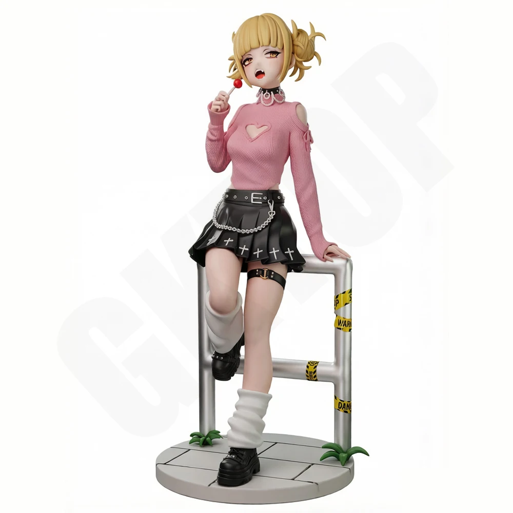 

1/24 Street Style Girl Leaning On Railing 3D Printed Gray Resin Statue GK Figure Toy Miniature Model Unpainted Unassembled