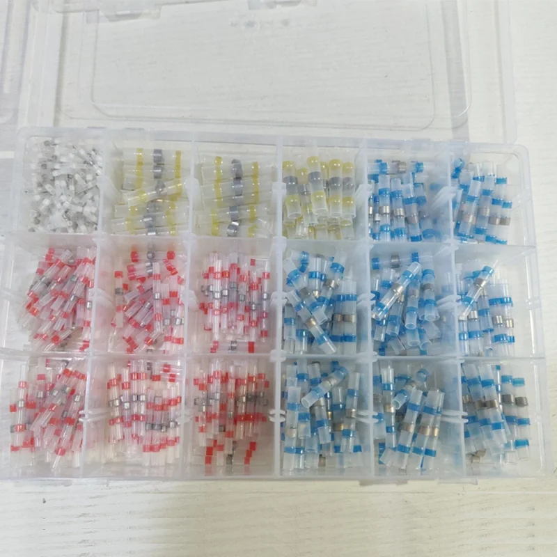 

600PCS Solder Seal Terminals Wire Connectors Heat Shrink Solder Connectors Insulated Waterproof Connectors for Boat Automotive