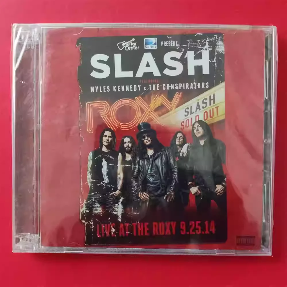 

Классический альбом Hard Rock: Slash Myles Kennedy Music CD Live At The Roxy 2CD. Музыкальный диск для косплея, Walkman, автомобильных саундтреков. Подарочный набор.