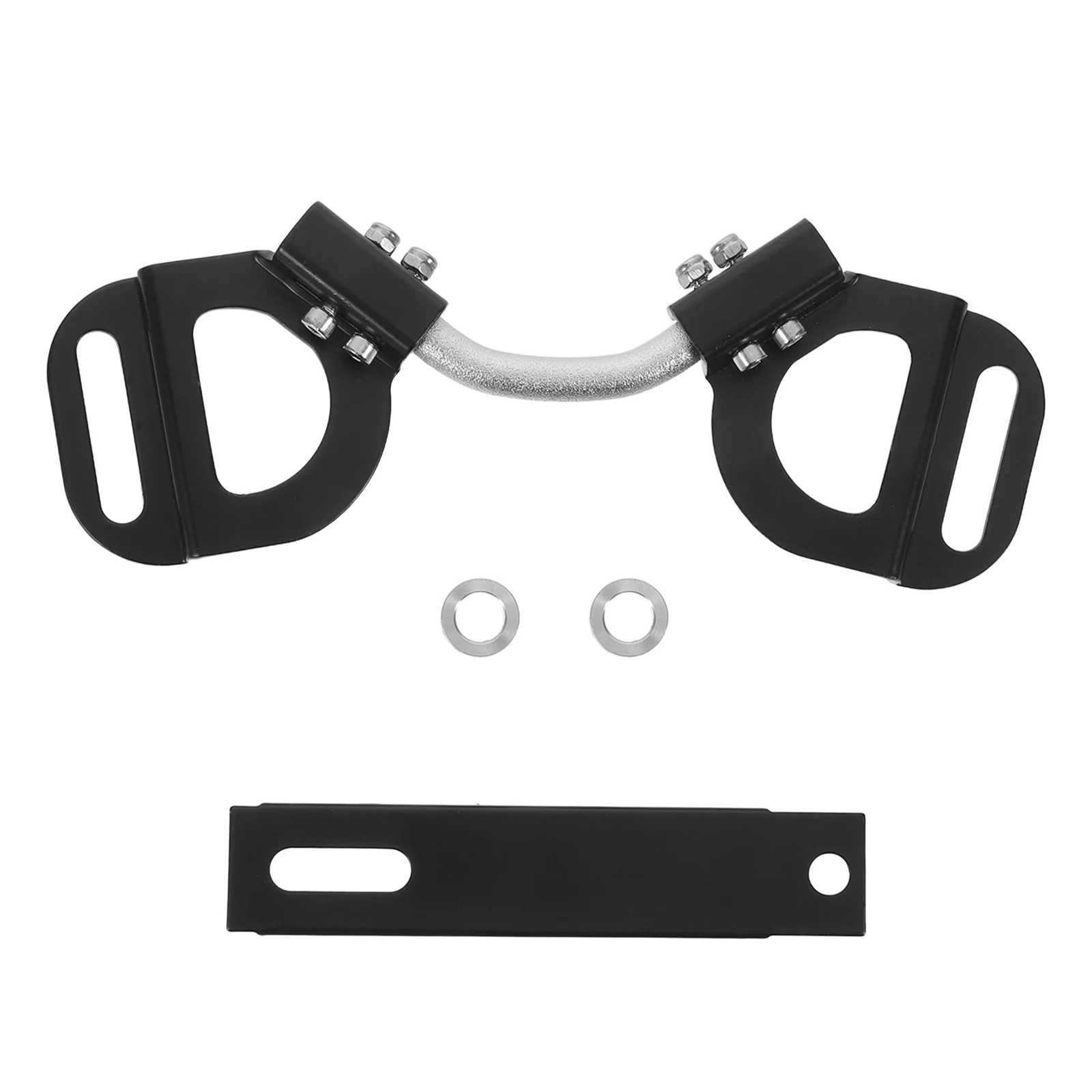 

Car Holder Bracket Universal Black Metal Mount For Vehicle Rv Truck Support Stabilizer Base Tray Auto