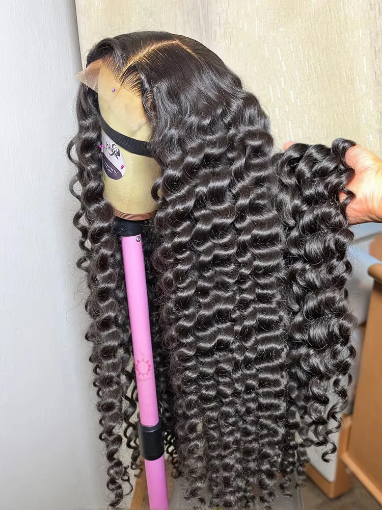 

300% HD 13x6 Loose Wave Lace Front Human Hair Wigs 40 Inch 13x4 360 Natural Loose Deep Wavy Curly Lace Frontal Wigs For Women