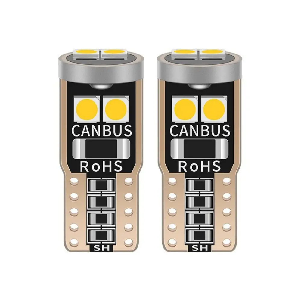 6Pcs Super Bright LED Car Parking Lights T10 W5W 3030 6SMD Multicolor Car LED Light No Error Universal License Plate Lights