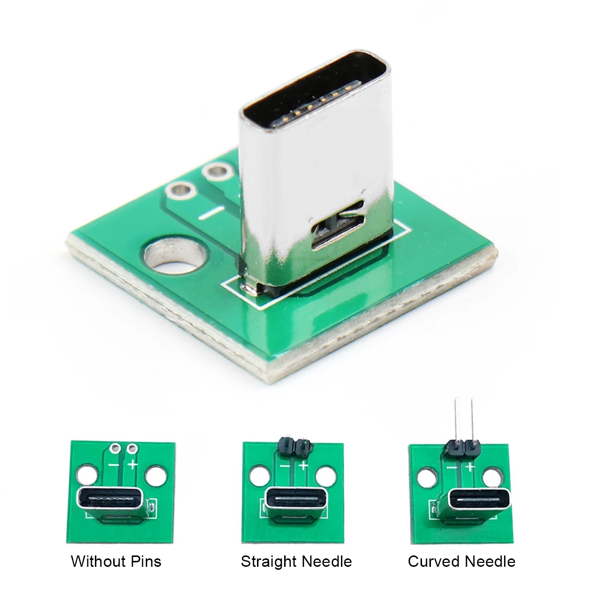 5 Stuks Verticale Type-C Vrouwelijke 6P Adapter Board 2.54 Dip Test Board 6P 2.54Mm Connector Socket Voor Data Lijn Draad Kabel Overdracht