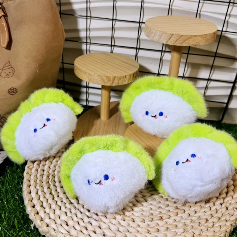 Trendy Cute Cabbage Dumpling Plush Keychain, Scallion and Garlic Pendant, Accessory