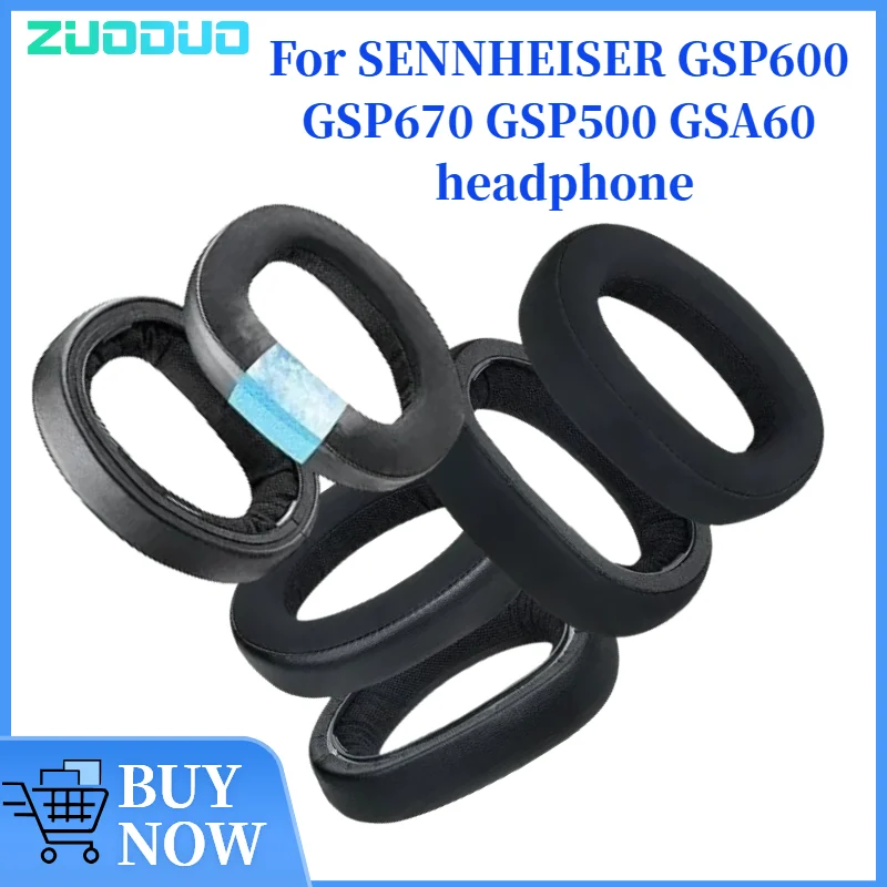 

ZUODUO Cooling Gel Earpads Compatible for SENNHEISER GSP600 GSP670 GSP500 GSA60 Headphone Earpads Cushions