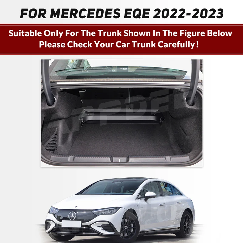 Car Trunk Mat For Mercedes Benz EQE 2022 2023 Custom Car Accessories Auto Interior Decoration