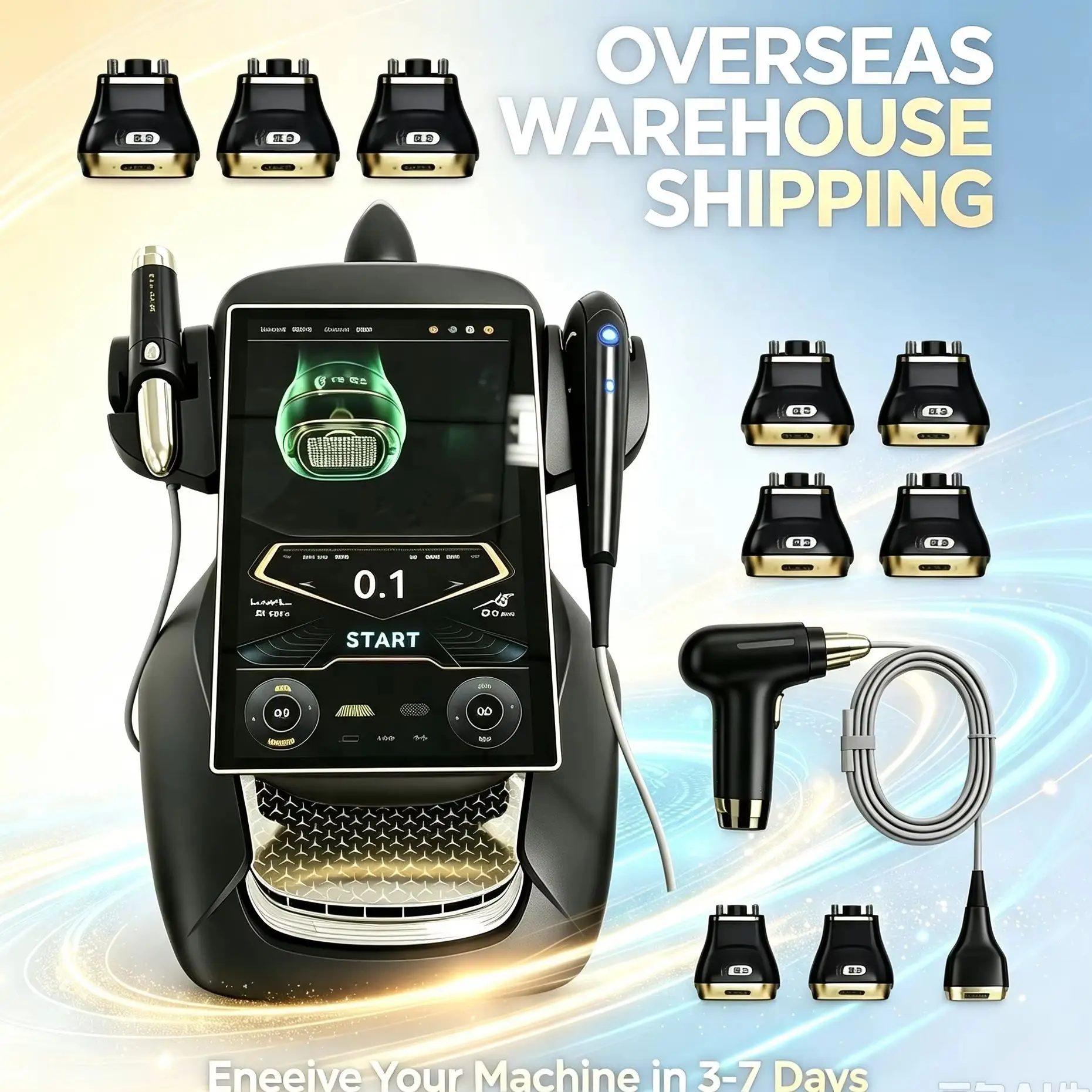 360MAX 25D 3 In 1 HIFU Non-Invasive Face Slimming Anti-Aging Body Firming Machine